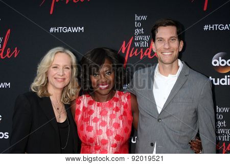 LOS ANGELES - MAY 28:  Betsy Beers, Viola Davis, Peter Nowalk at the 