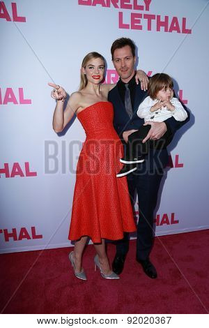 LOS ANGELES - MAY 27:  Jaime King, Kyle Newman, James Knight Newman at the 