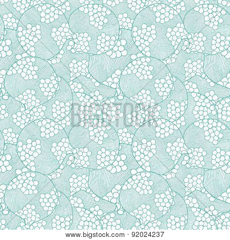 Vector abstract bubbles texture seamless pattern