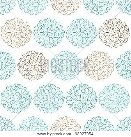 Vector drops bubbles seamless pattern