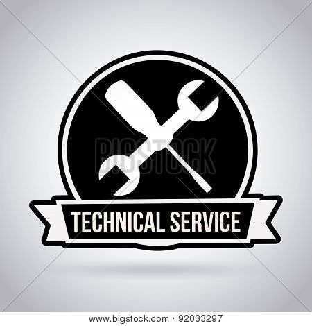 Tools design over gray background vector illustration