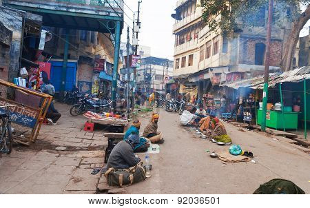 On The Street In Varanasi