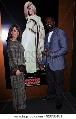 LOS ANGELES - MAY 27: Kate Linder, Jerome Ro Brooks at the Marilyn Monroe Missing Moments preview at the Hollywood Museum on May 27, 2015 in Los Angeles, California