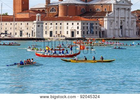 Italy. Venice. Vogalonga Regatta.