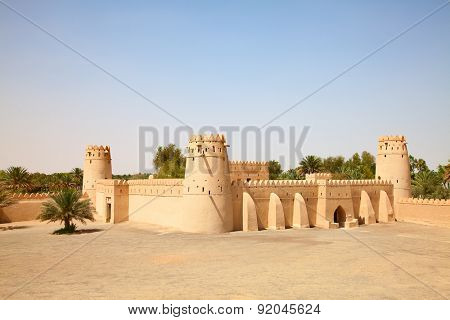 Famous Jahili fort in Al Ain oasis, United Arab Emirates