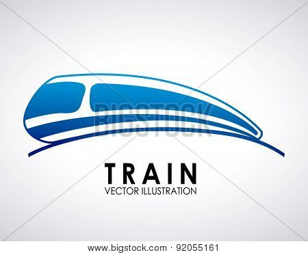 train design over gray  background vector illustration