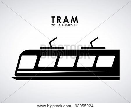 train design over gray  background vector illustration