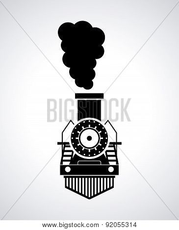 train design over gray  background vector illustration