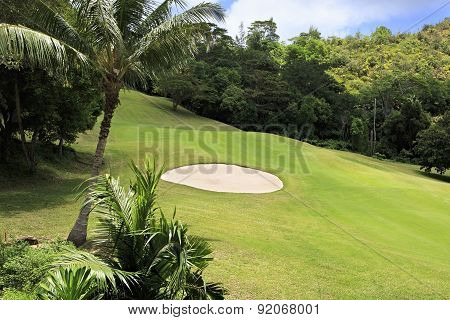 Beautiful golf course at the Constance Lemuria Resort.