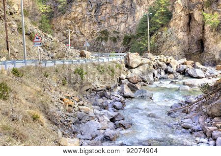 Caucasus. Canyon And River Adir-su