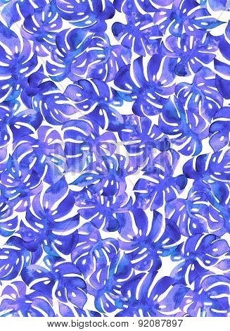 Seamless Monstrea Pattern