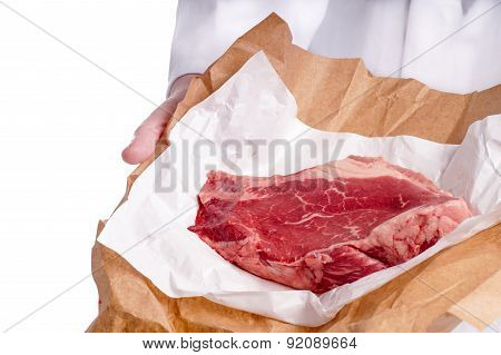 Raw Beef Steak Meat