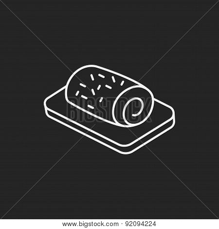 Rollcake Line Icon