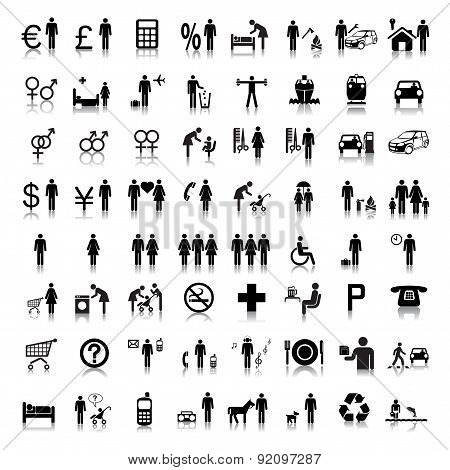 Website and Internet Icons -- People