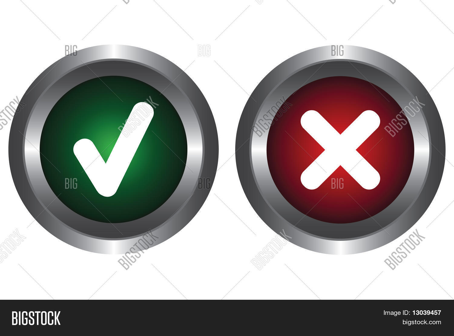 Two Buttons Symbols Vector & Photo (Free Trial) | Bigstock