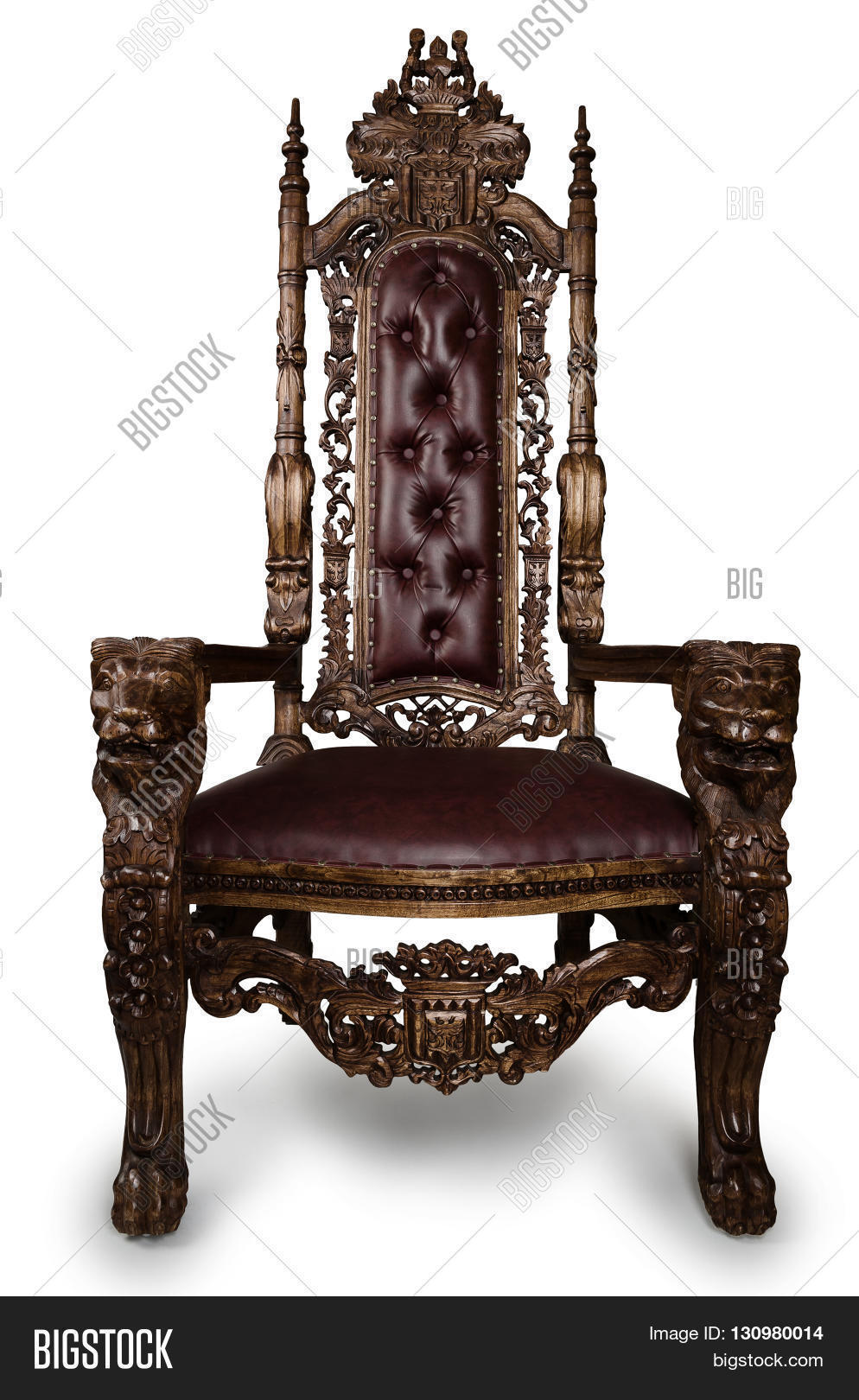 Throne Chair Rear View Vintage Throne Chair Image & Photo (Free Trial) | Bigstock