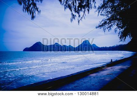 Sunrise at Ao Prachuab Prachuap Khiri Khan South of Thailand