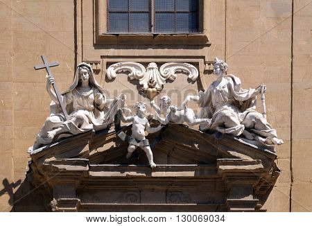 FLORENCE, ITALY - JUNE 05: Saint Philip Neri church, Complesso di San Firenze in Florence, Italy, on June 05, 2015