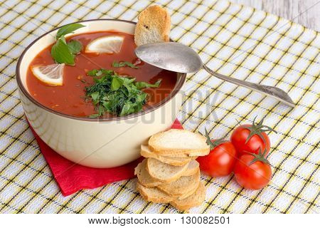 Tomato Soup In A Bowl