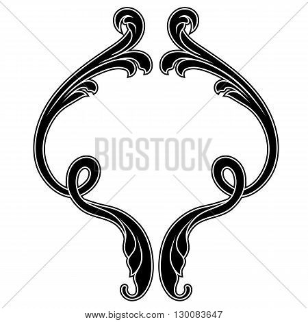Vintage ornament, baroque ornament, scroll ornament, engraving ornament, border ornament, floral ornament, retro pattern, antique pattern, style acanthus pattern, foliage pattern, swirl pattern decorative pattern, filigree pattern. vector