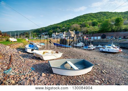 The Harbour At Porlock Weir On Exmoor