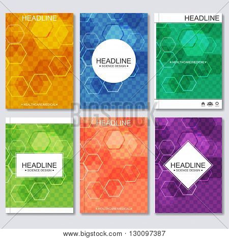 Modern Vector Templates For Brochure, Business Flyer, Cover Magazine Or Report In A4 Size. Abstract 