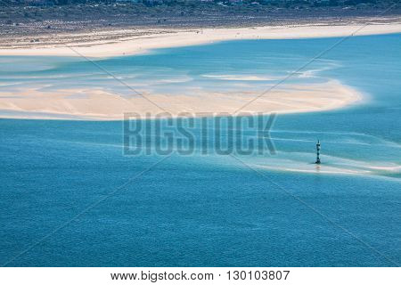 View of the beautiful coastal landscapes of the Arrabida region located on Setubal Portugal.