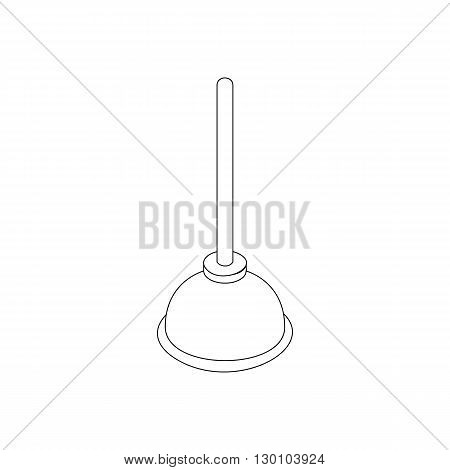 Plunger icon in isometric 3d style isolated on white background. Cleaning