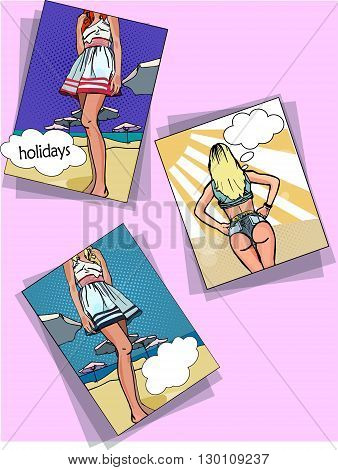 vector illustration in pop art style.concept for relaxing