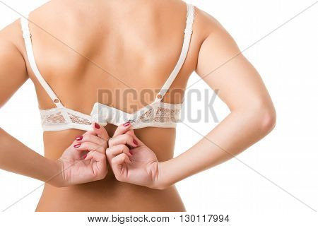 Woman Undressing