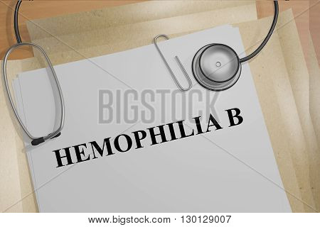 Hemophilia B Medicial Concept