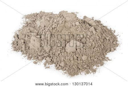 Gray cement powder