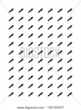 tiny pen planner stickers. black on white.