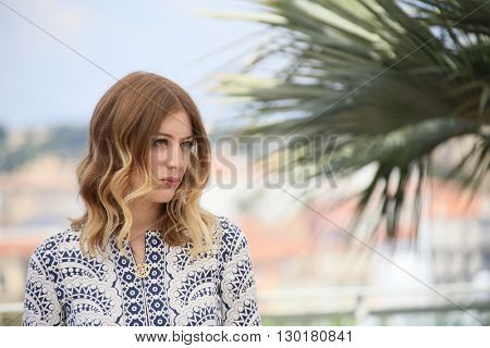 Sigrid Bouaziz attends the 'Personal Shopper' - Photocall at the annual 69th Cannes Film Festival at Palais des Festivals on May 17, 2016 in Cannes, France.
