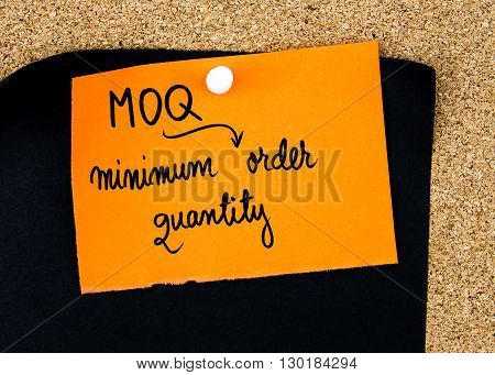 Business Acronym Moq As Minimum Order Quantity