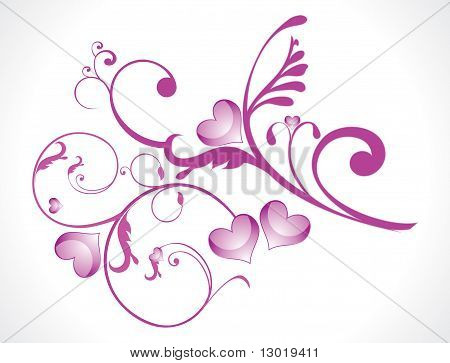 Floral abstrato amor