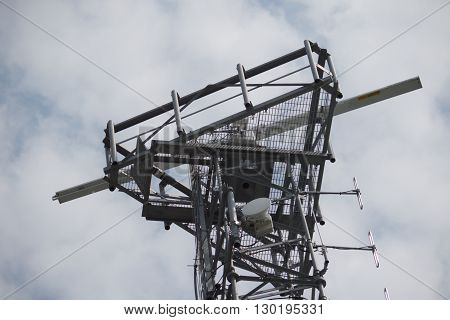 Southampton UK - 14th May 2016. The Radar tower at the end of the Town Quay in Southampton. Operated by ABP (Associated British Ports)