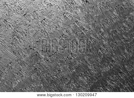 Grey inhomogeneous texture on blank sheet. Painted by brush. You can use it as texture for the signature