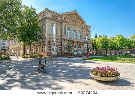 The theater building. Baden-Baden. Germany. Built in 1860-1862 years