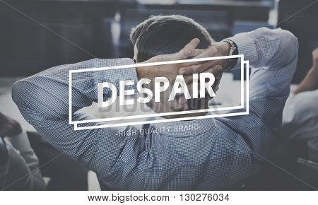 Thinking Crisis Analyse Depression Problem Concept