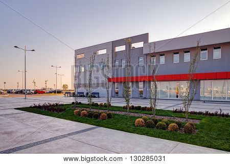 Modern Building In Exterior