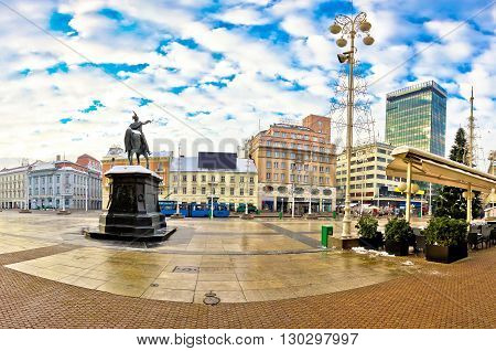 Ban Jelacic square in Zagreb capital of Croatia