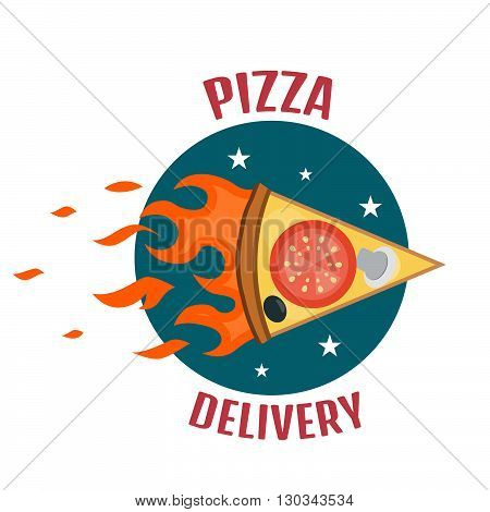 Pizza Delivery Logo. Fast Delivery Logo One