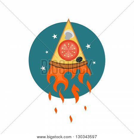 Pizza Delivery Logo. Fast Delivery Logo One