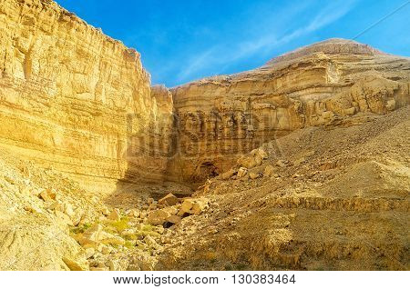 The rocks of Negev desert are famous for their beauty and amazing colors Israel.