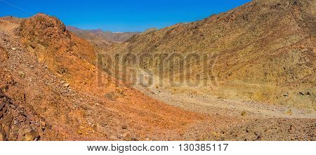 The Masiv Eilat Nature Reserve is one of the most impressive locations with unique colorfull landscape and geology Israel.