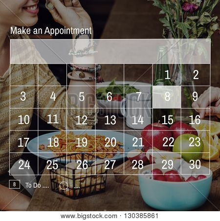 Calendar Reminder Priority Note Date Concept