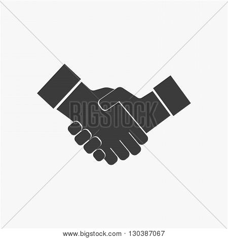 Business handshake icon. Agreement handshake icon for apps and websites