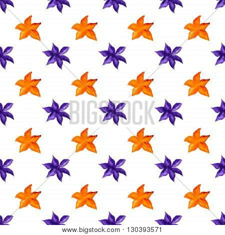 handpaint watercolor vector seamless pattern. For textile.