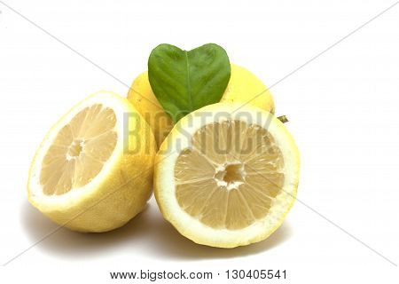 lemons with leaf cherish natural fruit without pesticides
